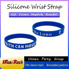 Colorful Slogan Silicone Bracelet Wristband