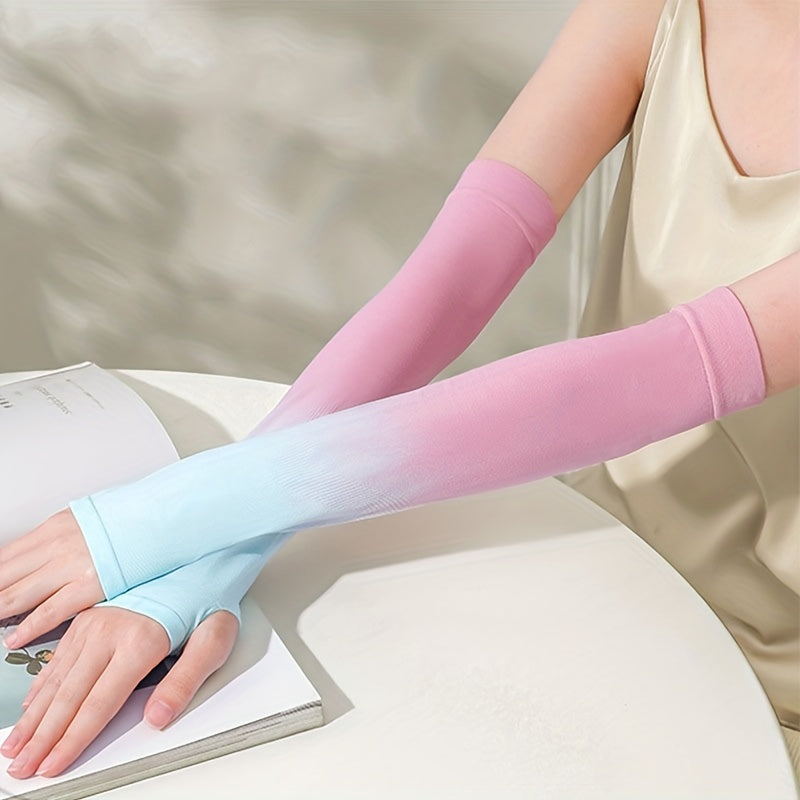 Sunproof Gloves UV Protection Long Sleeve Elastic for Women Men