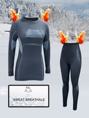 Women's Thermal Underwear Set Long Sleeve Top & Leggings