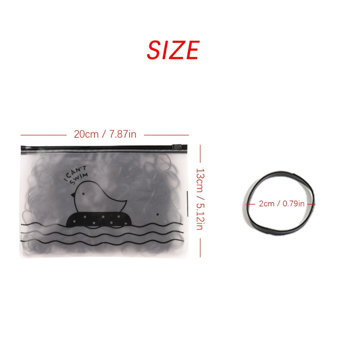1000pcs Elastic Rubber Band Women's Hair Ring