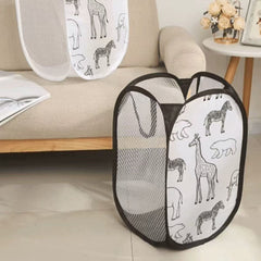 Cute Giraffe Laundry Basket Clothes Hamper Organizer