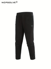 Men's Green Zip Up Hooded Jacket & Stretch Pants Sports Suit