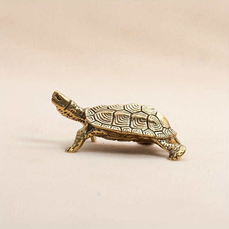 Brass Snapping Turtle Desktop Ornament