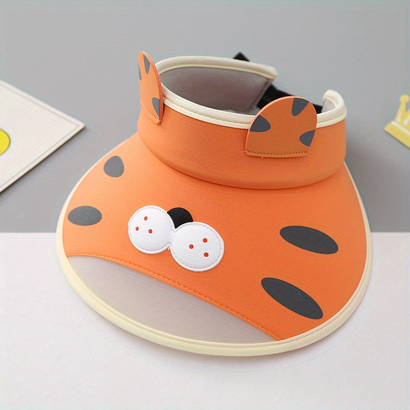 Boys Cartoon Animal Top Visor Hat UV Protective Breathable Cap