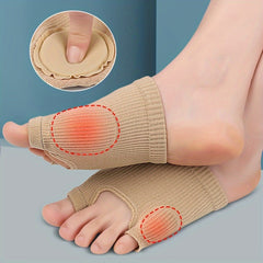 1pc Universal Split Toe Stocking Front Palm Pad Compression Toe Separator