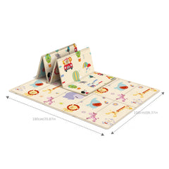 Foldable Kids Rug Cartoon Pattern Educational Activity Surface