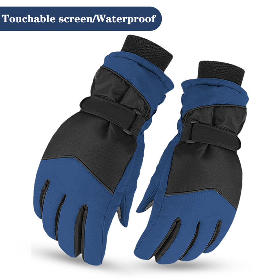 Waterproof Touch Screen Winter Snow Gloves - Cold Weather Skiing & Snowboarding