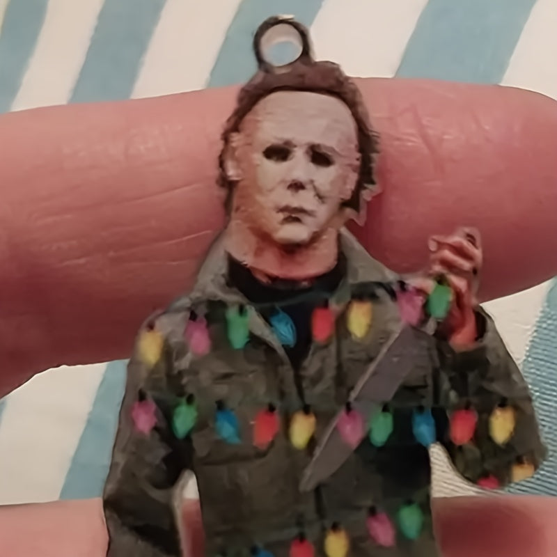 Spooky Horror Character Pendant Halloween Car Rearview Mirror Decoration