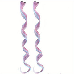 2pcs Girls Gradient Wig Women s Hanging Ear Mixed Wig...