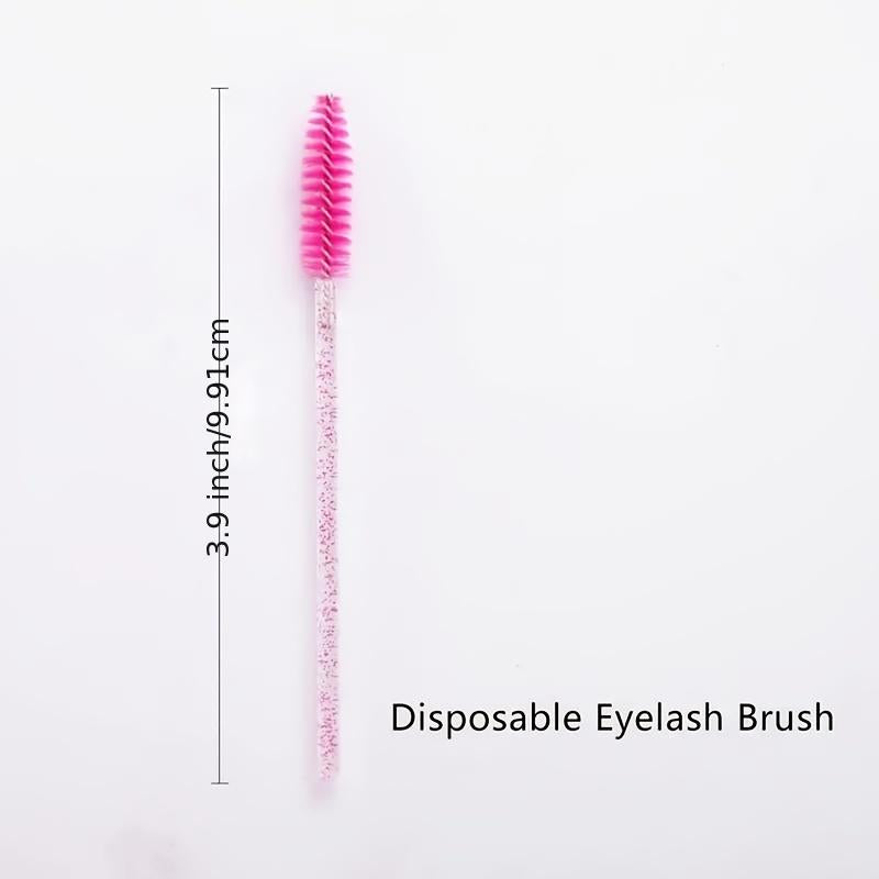 50Pcs Crystal Eyebrow Mascara Applicator Cosmetic Brushes