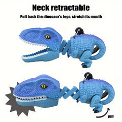 Dinosaur Retractable Spring Clip Toy Keychain