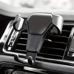 Car Leather Patterned Phone Holder Auto Navigation Air Outlet Multifunctional