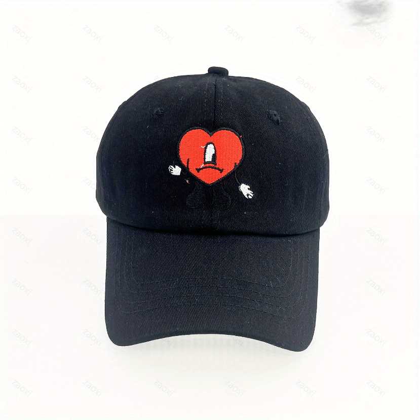 Bad Bunny Embroidery Baseball Cap Hip hop Singer Sun Protection Cap