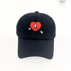 Bad Bunny Embroidery Baseball Cap Hip hop Singer Sun Protection Cap