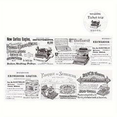 Retro Text Roll Ticket Bag - 6 Styles