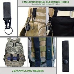 42pcs Tactical Clips for Outdoor Adventures Secure Buckle Mountain