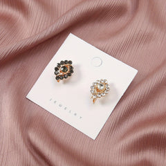 Boho Rhinestone Pins Wrist Pins Silky Scarf Fixed Buckles Dress Shirt Brooches