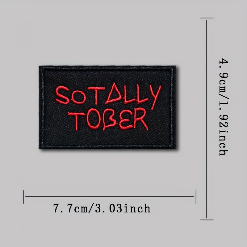 Sotally Tober Embroidered Morale Patches for Caps Uniforms Vests Backpacks