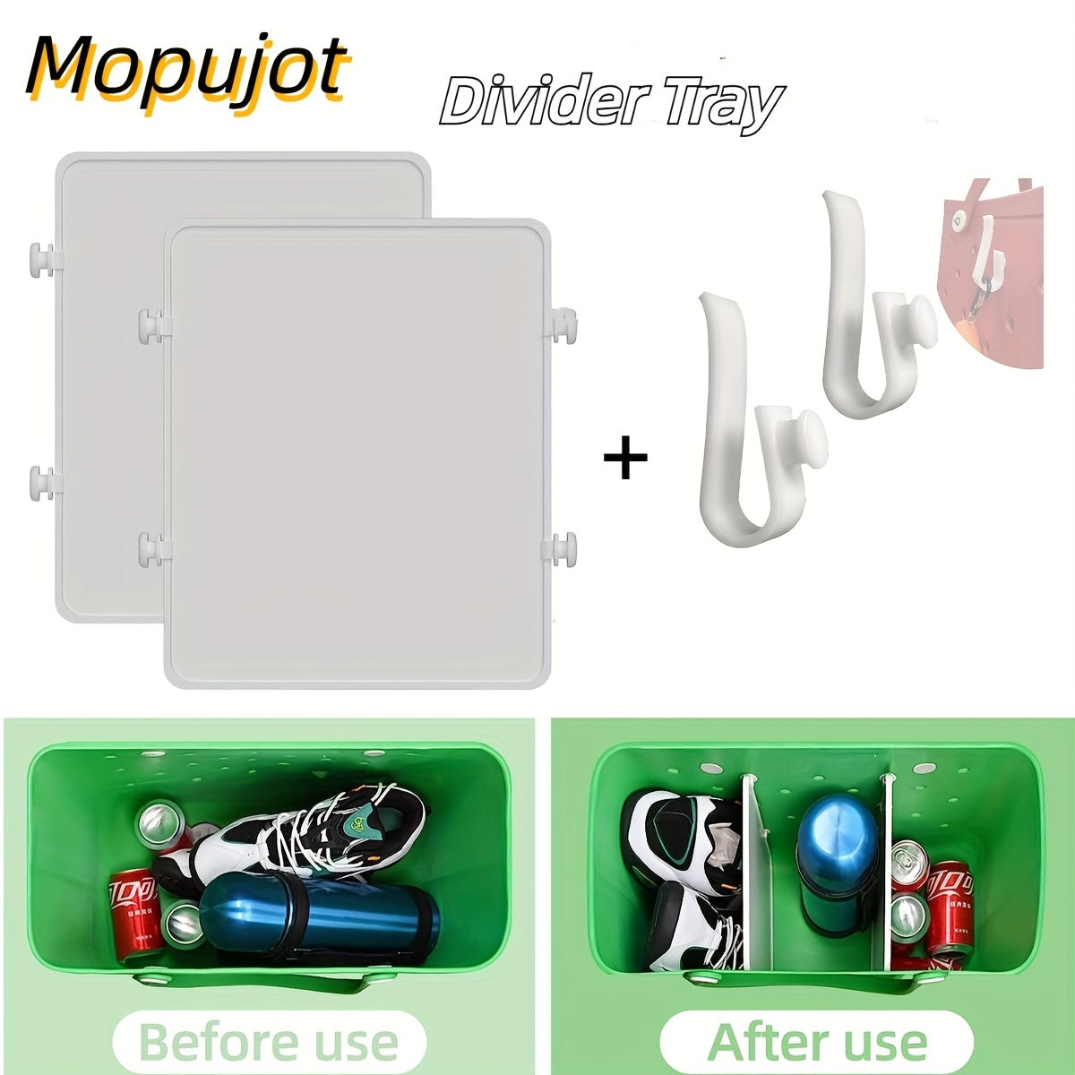 Mopujot Divider Tray For Bogg Bag - Outdoor Beach Bag Organize Board