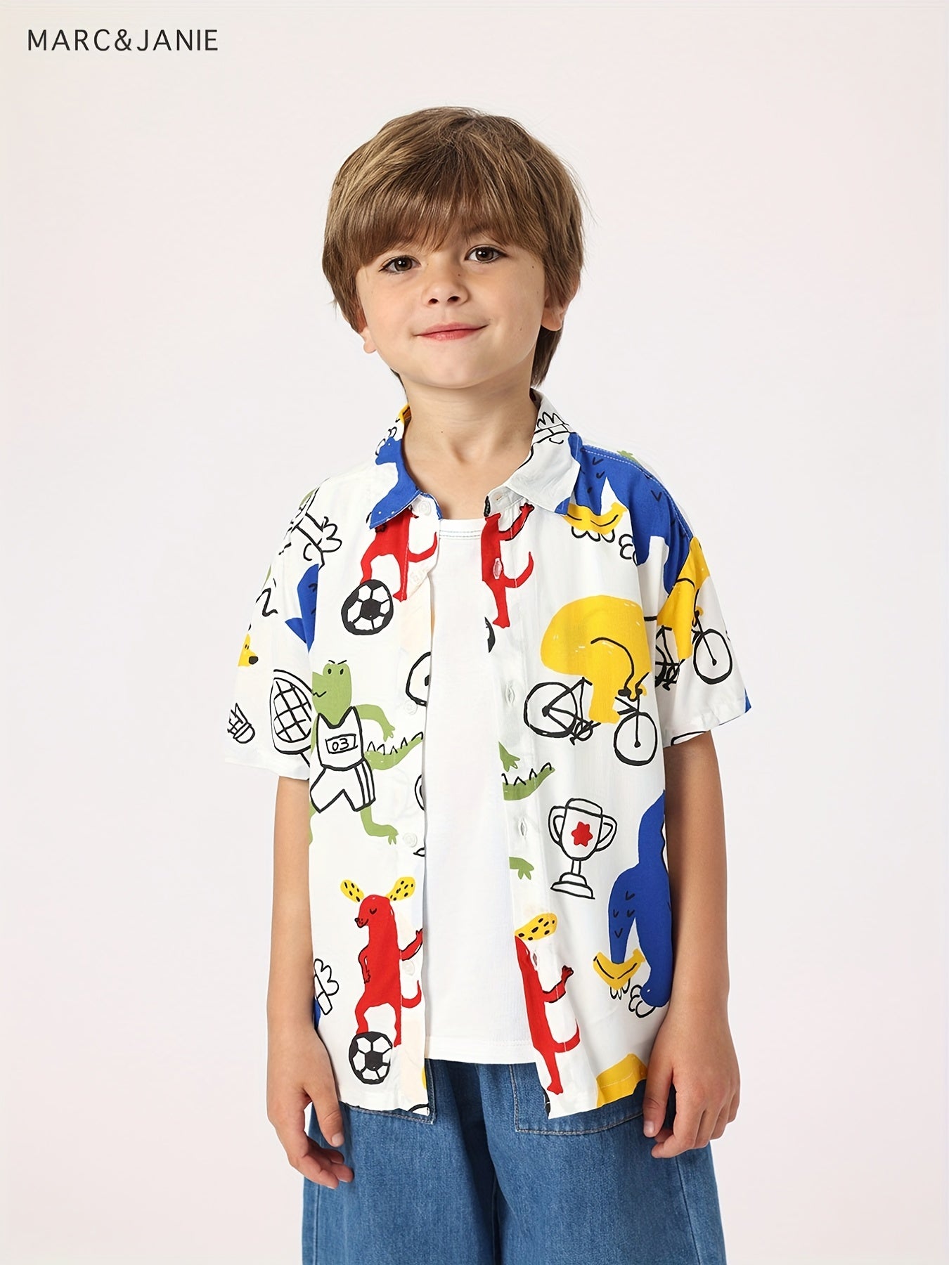 MARC&JANIE Boys Lightweight Mosquito-proof Shirt for Summer