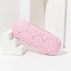 Solid Glasses Case for Women with Line Print