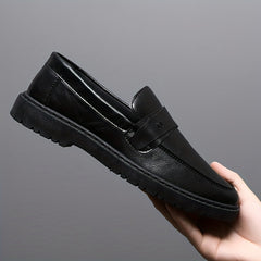 Men's Leather Loafer Shoes Lightweight Dress Shoes