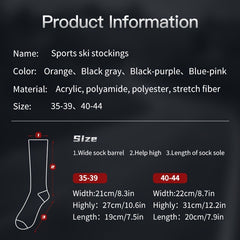 Winter Warm Ski Socks Thermal Socks For Men Thicken Heated Crew Socks