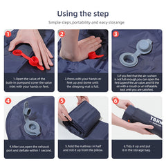 Ultralight Outdoor Sleeping Pad with Built-in Inflator Pump