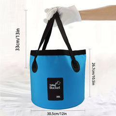 5 Gallon Folding Bucket Portable Water Storage Container Camping Fishing Travel