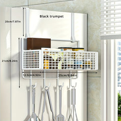 Adhesive Hooks Seasoning Racks for Kitchen Storage