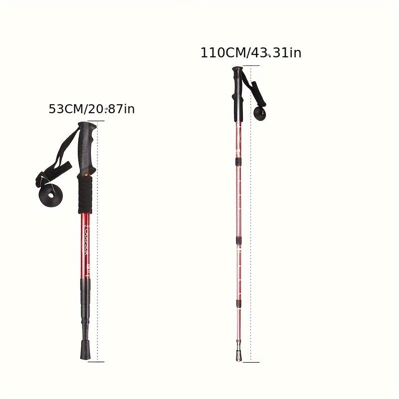 7075 Aluminum Trekking Pole Telescopic Hiking Stick