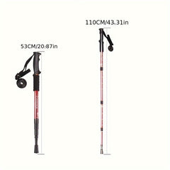 7075 Aluminum Trekking Pole Telescopic Hiking Stick