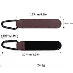 360 Rotatable PU Leather Stroller Hook for Cart & Pram Accessories