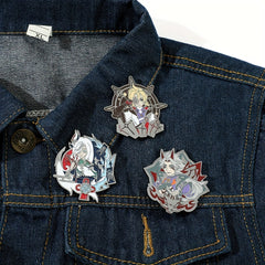 Game Peripheral Cartoon Character Brooch Metal Enamel Accessories For Girls