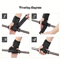 2pcs Weightlifting Belt For Men Women Sweat Resistant Non slip Wrist Support Bel