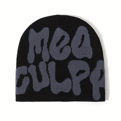 Letter Jacquard Cold Hat Woolen Hat Autumn Winter Warm Ear Protection