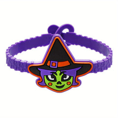 Halloween Rubber Slap Bracelets for Kids Party Favors