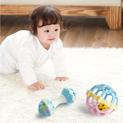 Baby Educational Toys Handgrap Ringing Bell Soft Rubber Hand Grab Ball Set