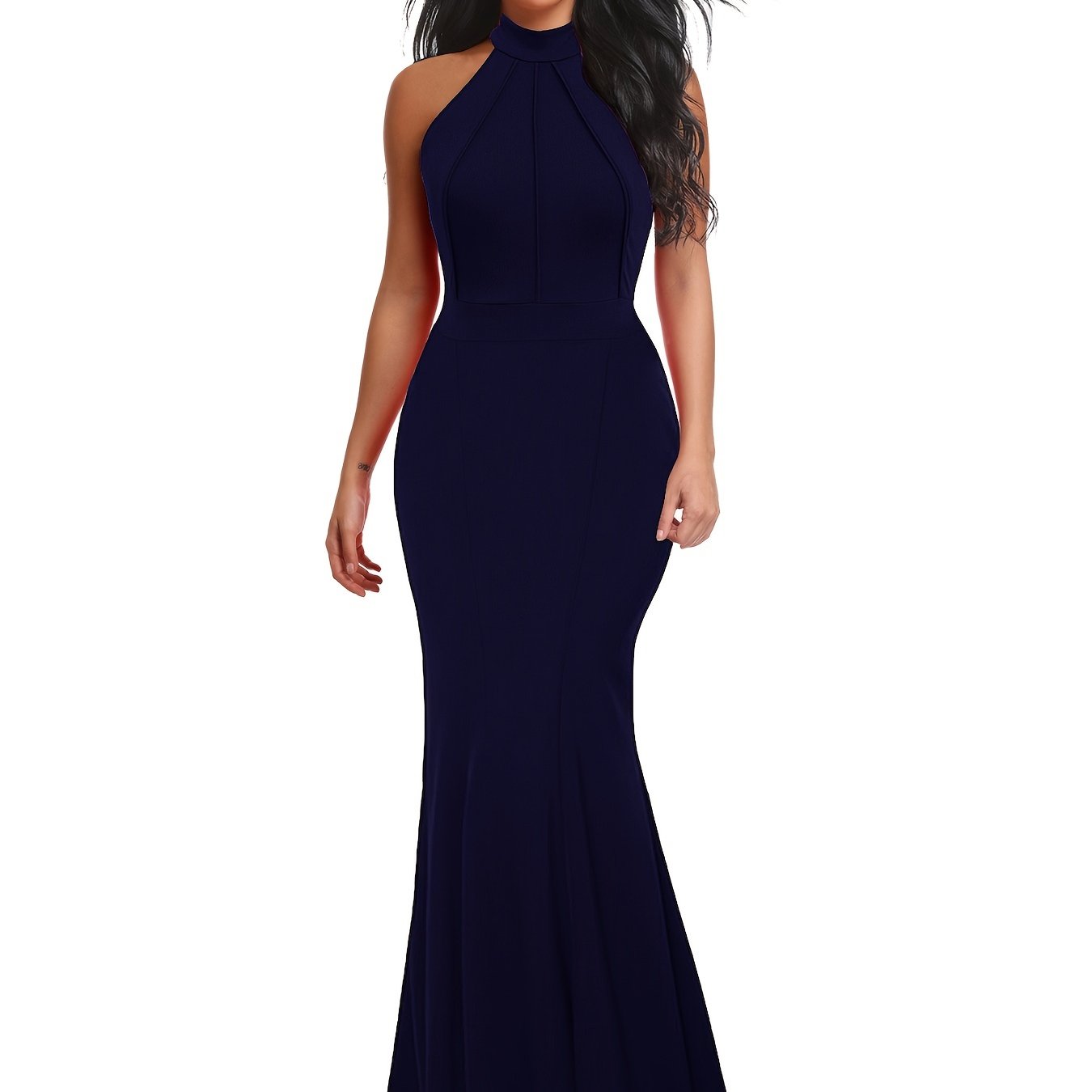 Long Mermaid Bridesmaid Dress For Winter & Fall