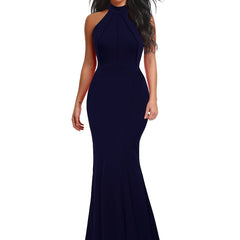 Long Mermaid Bridesmaid Dress For Winter & Fall
