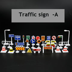 Traffic Toys Simulation 28 piece Set Road & Traffic Signs