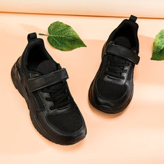 Boys Anti Skid Skate Shoes w/ Hook Loop Fastener & Breathable Mesh