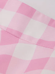 Plaid Print A Line Swing Skirt For Summer
