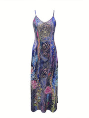 Two Piece Dress Set Solid Half Sleeve Crop Cardigan & Floral Print Cami Dress