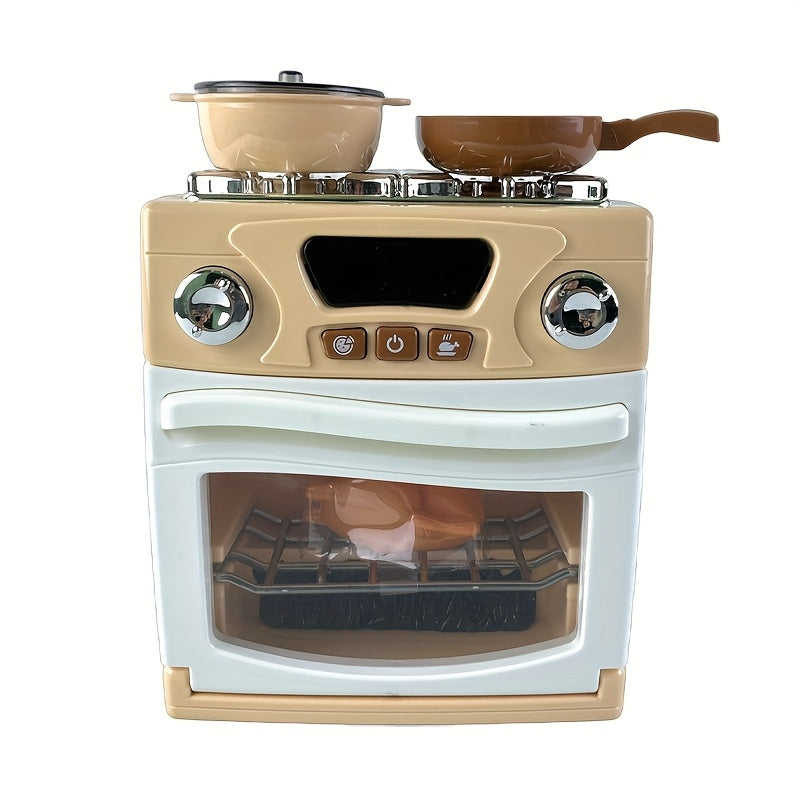 Kids Pretend Play Kitchen Set Oven Frying Pan Soup Pot Griddle Toy for Ages 3