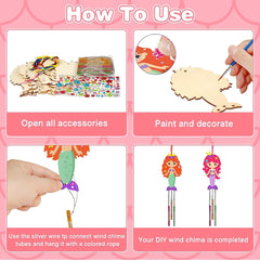 Mermaids Crafts For Kids DIY Wind Chime Kit