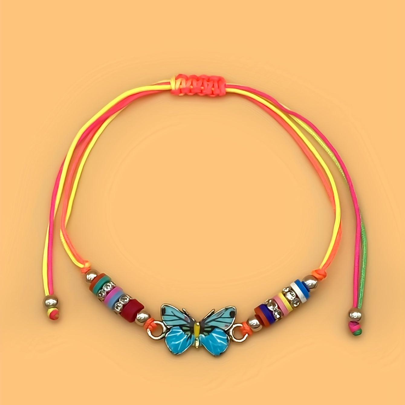 12pcs Kids Cartoon Clay Braided Bracelets
