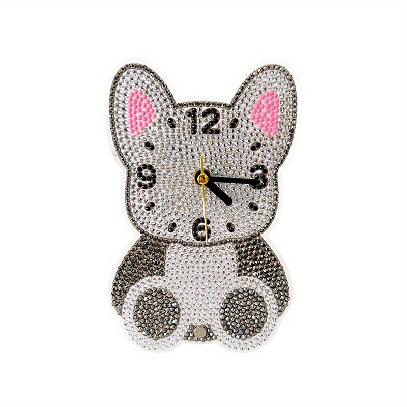 DIY Diamond Painting Clock Kit 18x11in Acrylic Material for Beginners
