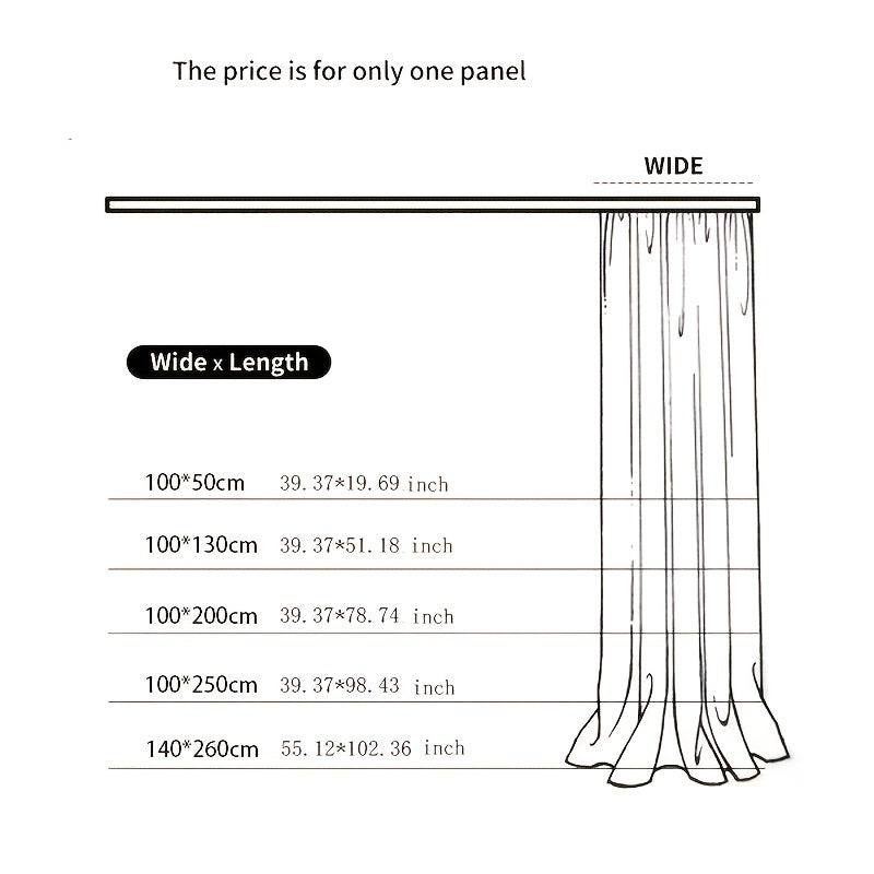 Sheer Curtain Panel with Flower Embroidery for Window