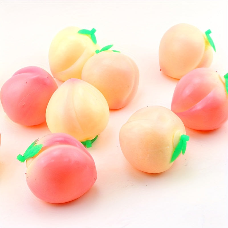 1pc Random Peach Squishy Simulation Fruit Soft Gift Fun Peach Toys Dough Sq...